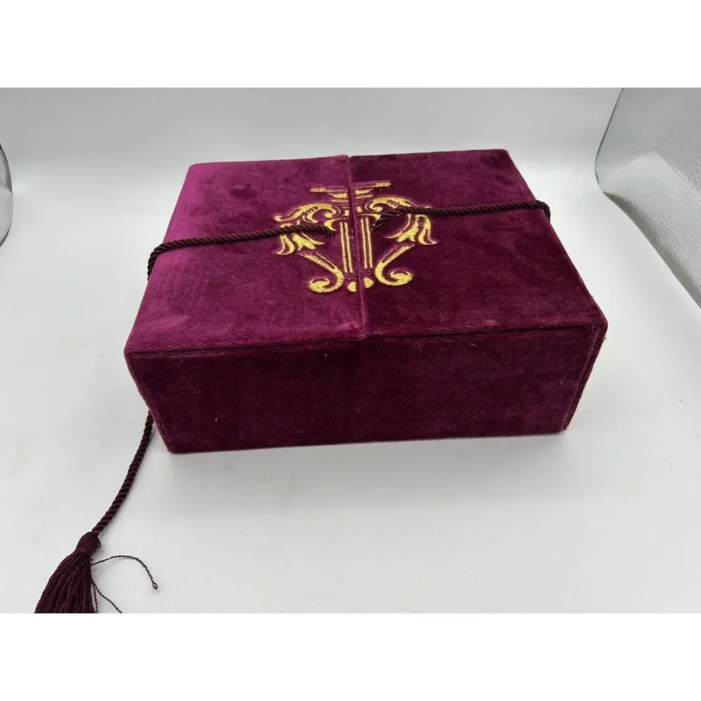 Vintage BAL A VERSAILLES Gift Set Velvet Box - No Product. Box For Display Only